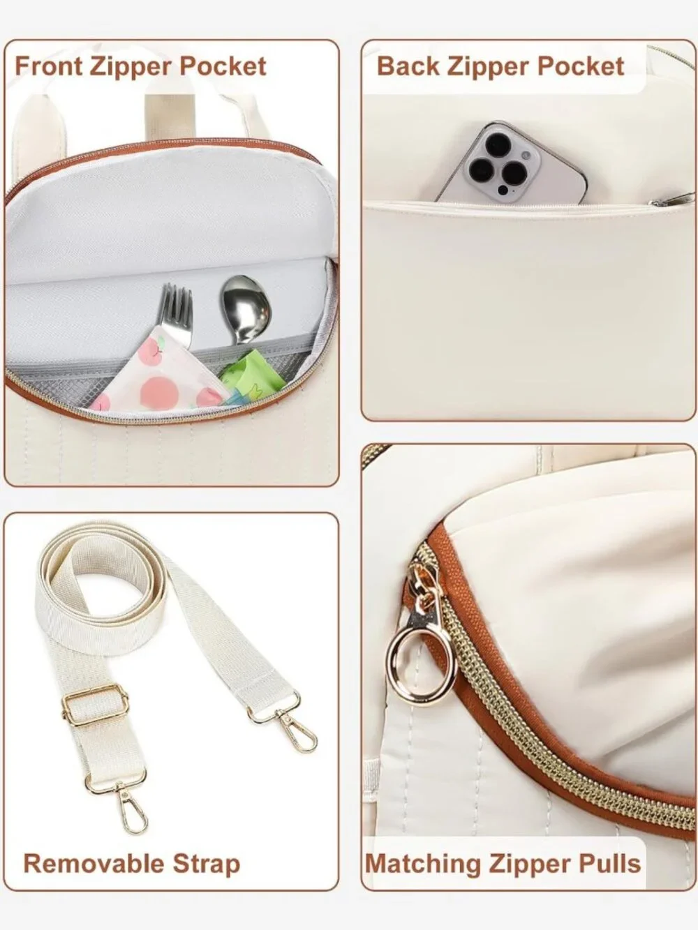 Stylish Insulated Lunch Tote for Women | Large Cooler Bag with Shoulder Strap